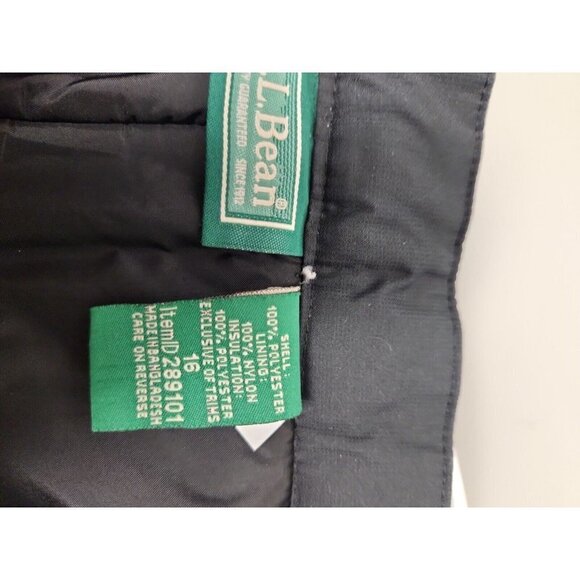 NEW Kids LL Bean Black Snow Buster Snow Pant Size 16 ItemID 289101 - Picture 4 of 12
